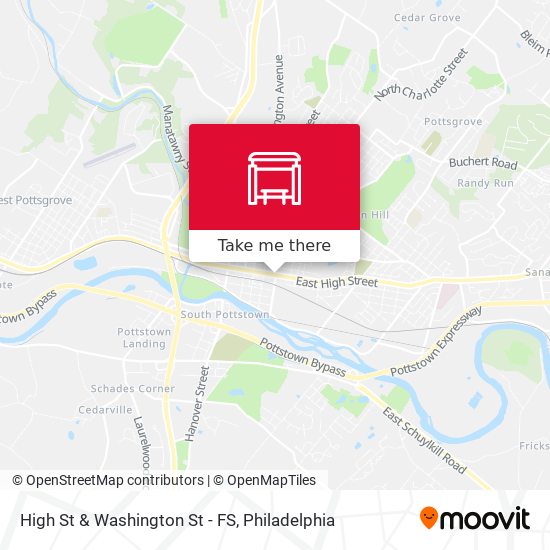 Mapa de High St & Washington St - FS