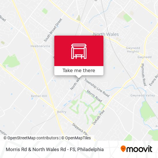 Mapa de Morris Rd & North Wales Rd - FS