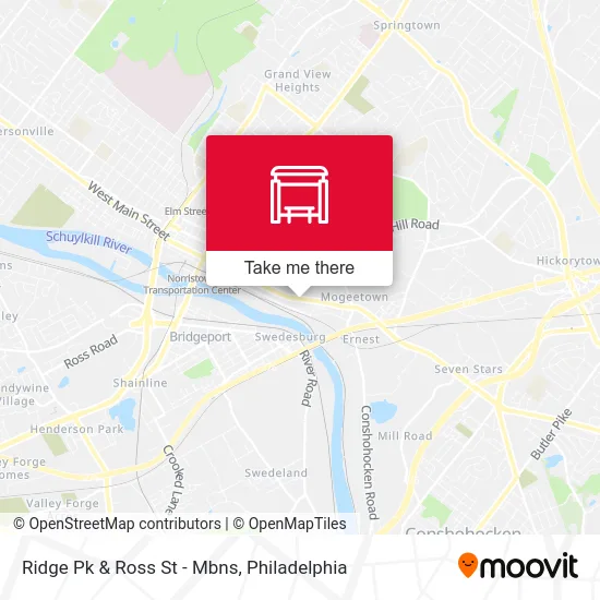 Ridge Pk & Ross St - Mbns map