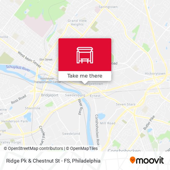 Ridge Pk & Chestnut St - FS map