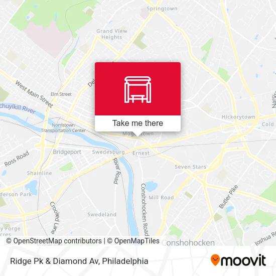 Ridge Pk & Diamond Av map