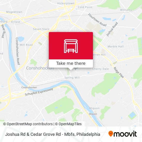 Joshua Rd & Cedar Grove Rd - Mbfs map