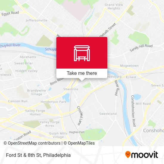 Ford St & 8th St map