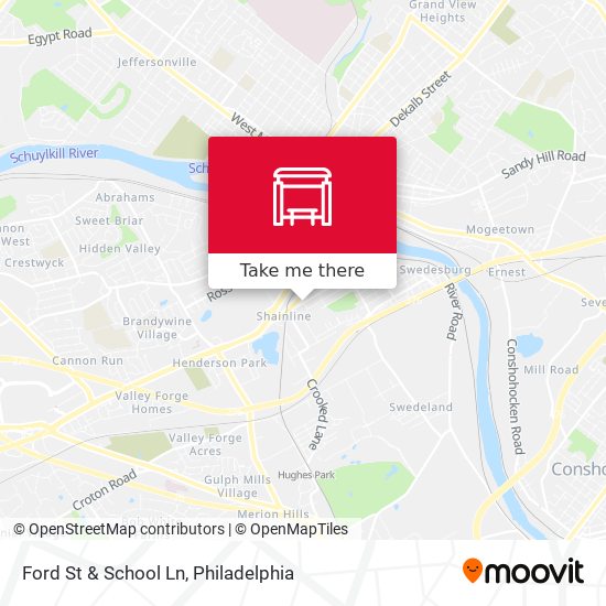 Ford St & School Ln map