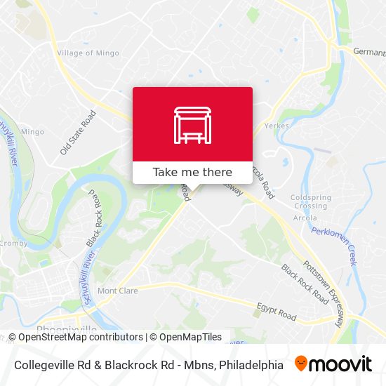 Mapa de Collegeville Rd & Blackrock Rd - Mbns