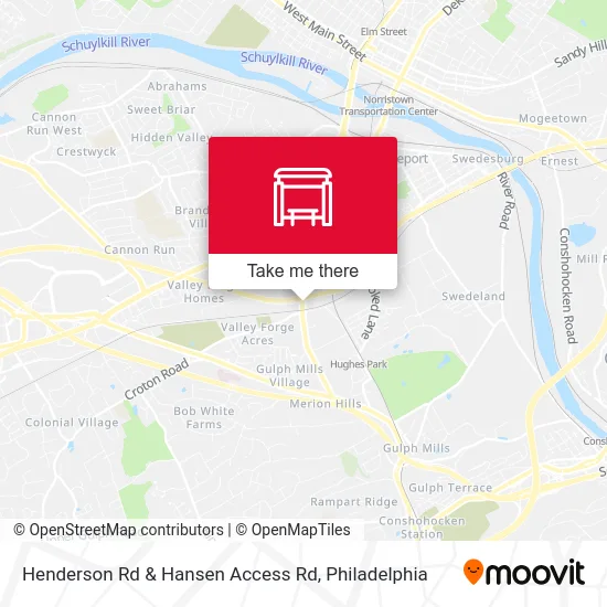 Henderson Rd & Hansen Access Rd map