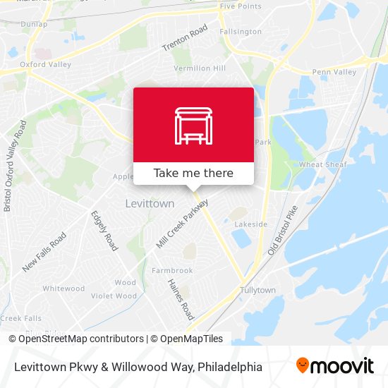 Mapa de Levittown Pkwy & Willowood Way