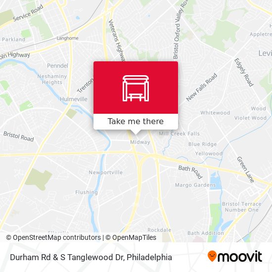 Durham Rd & S Tanglewood Dr map