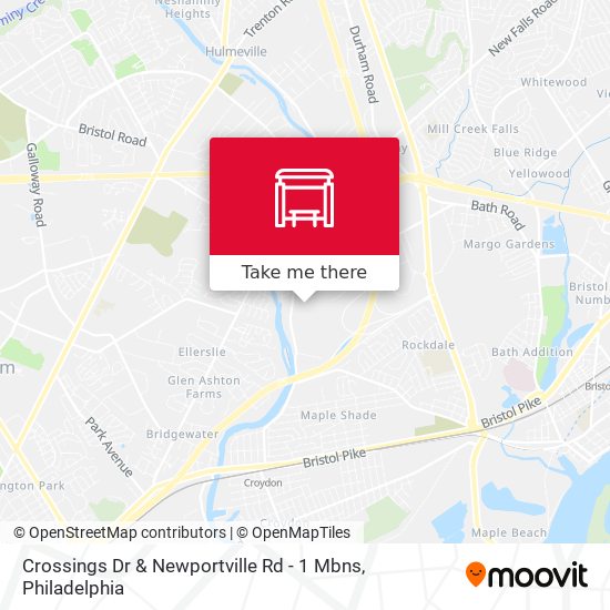 Crossings Dr & Newportville Rd - 1 Mbns map