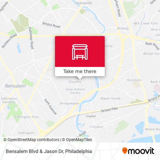 Bensalem Blvd & Jason Dr map