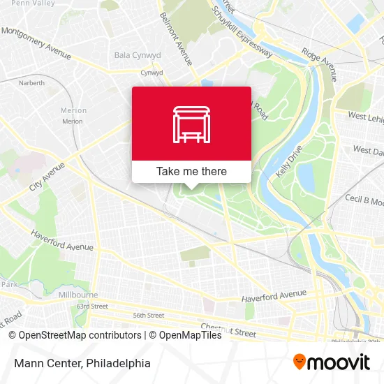 Mann Center map