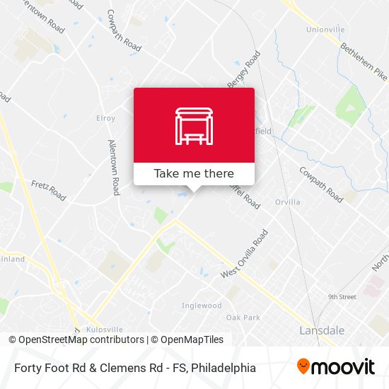 Forty Foot Rd & Clemens Rd - FS map
