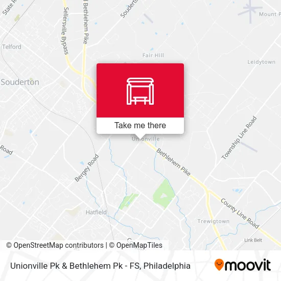 Unionville Pk & Bethlehem Pk - FS map