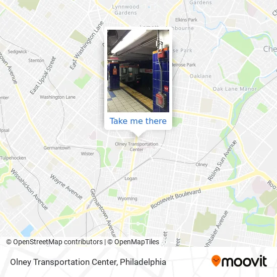 Mapa de Olney Transportation Center