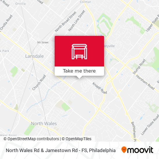 North Wales Rd & Jamestown Rd - FS map