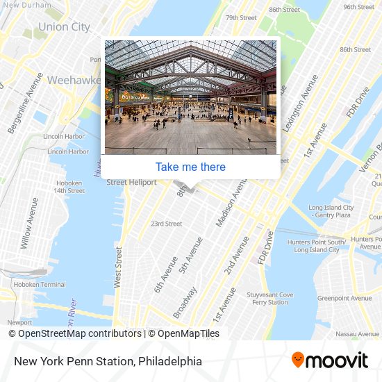 New York Penn Station map