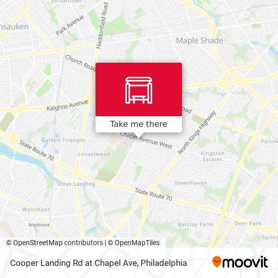 Cooper Landing Rd at Chapel Ave map