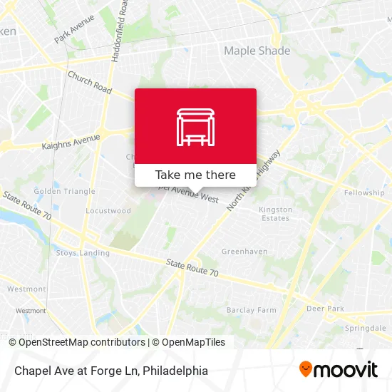 Chapel Ave at Forge Ln map
