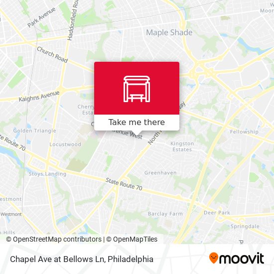 Chapel Ave at Bellows Ln map
