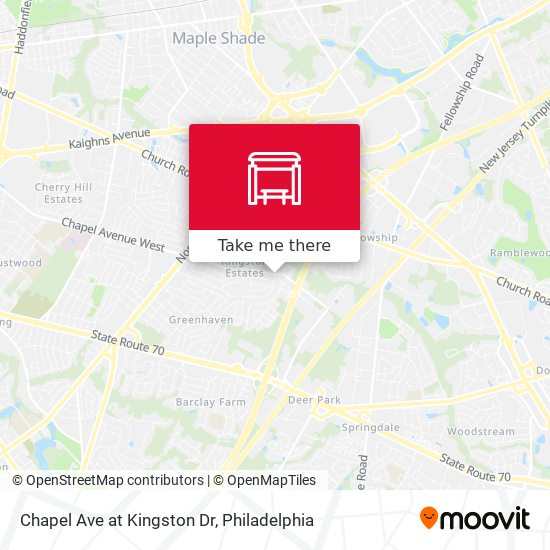 Mapa de Chapel Ave at Kingston Dr