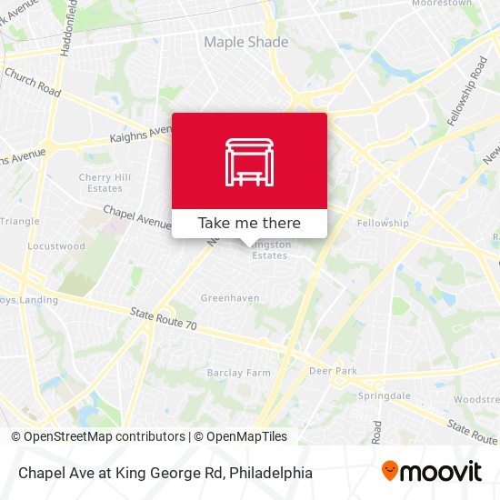 Mapa de Chapel Ave at King George Rd