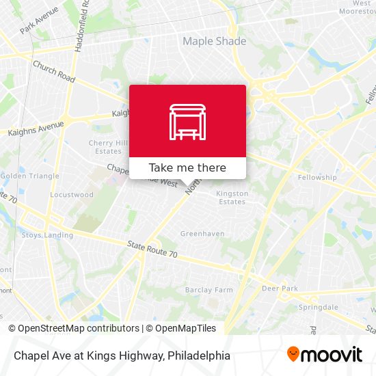 Chapel Ave at Kings Highway map