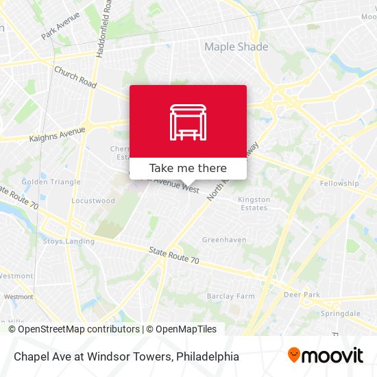 Chapel Ave at Windsor Towers map