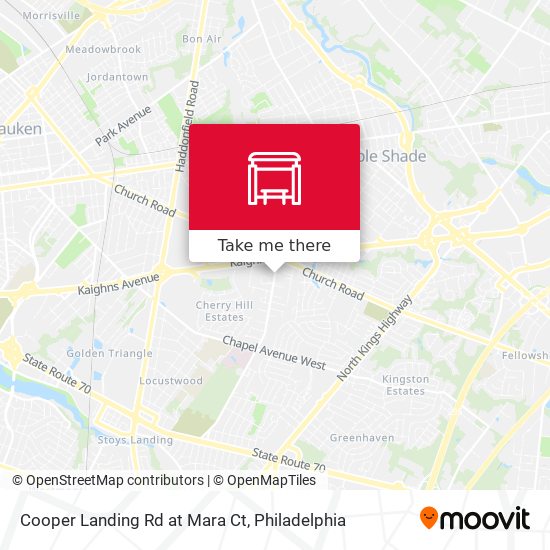 Cooper Landing Rd at Mara Ct map