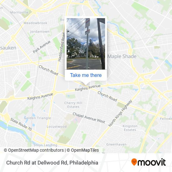 Mapa de Church Rd at Dellwood Rd