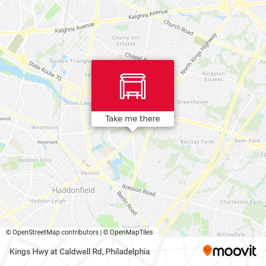 Kings Hwy at Caldwell Rd map