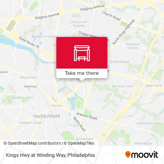 Mapa de Kings Hwy at Winding Way