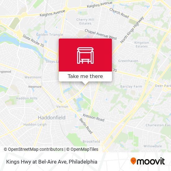 Mapa de Kings Hwy at Bel-Aire Ave