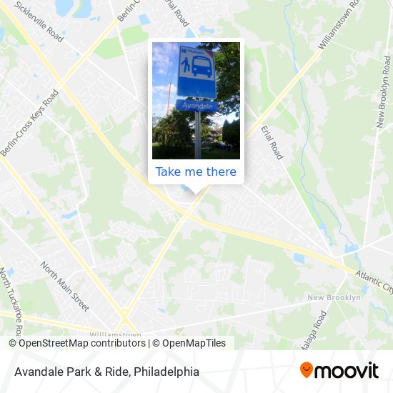 Avandale Park & Ride map