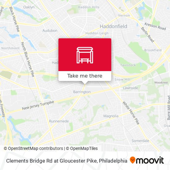 Mapa de Clements Bridge Rd at Gloucester Pike