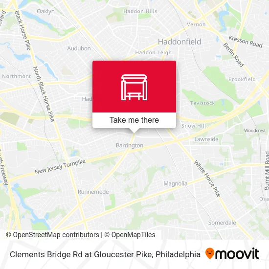 Clements Bridge Rd at Gloucester Pike map