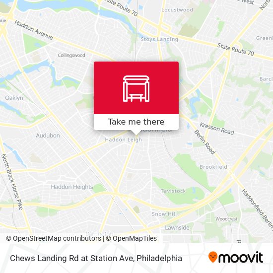 Mapa de Chews Landing Rd at Station Ave