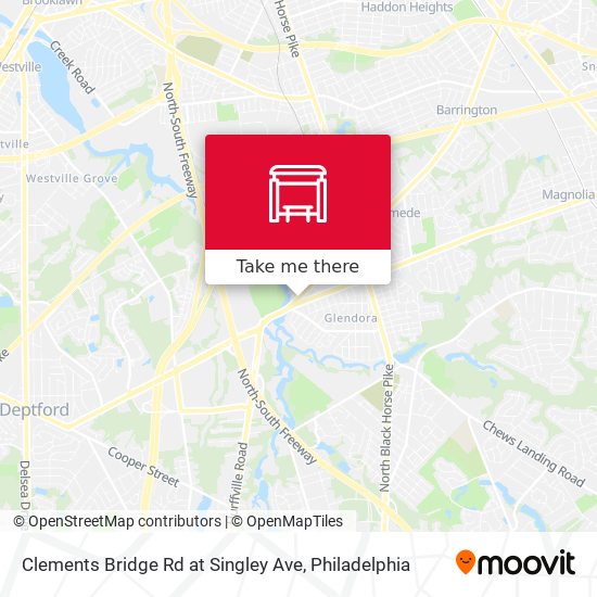 Clements Bridge Rd at Singley Ave map