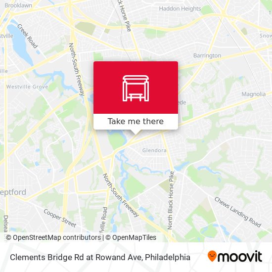 Mapa de Clements Bridge Rd at Rowand Ave