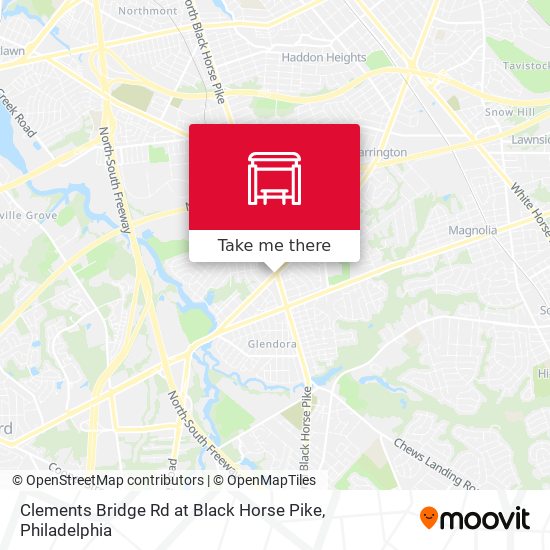 Clements Bridge Rd at Black Horse Pike map