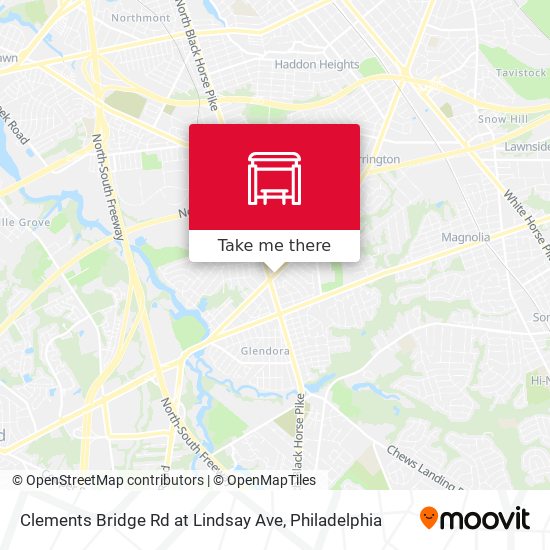 Mapa de Clements Bridge Rd at Lindsay Ave