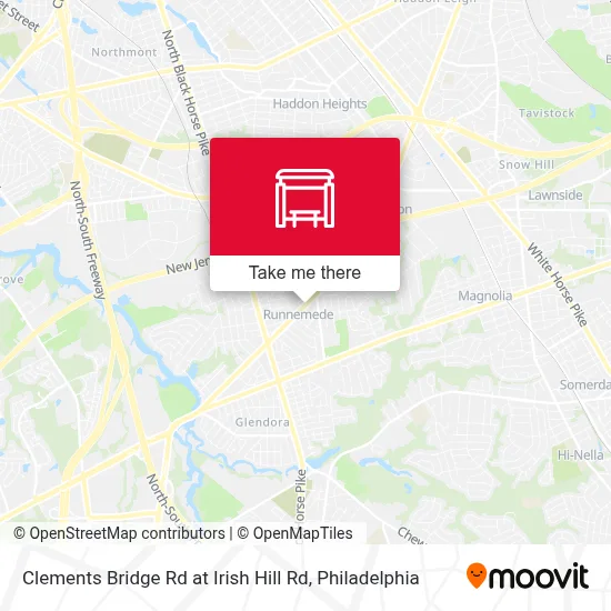 Clements Bridge Rd at Irish Hill Rd map
