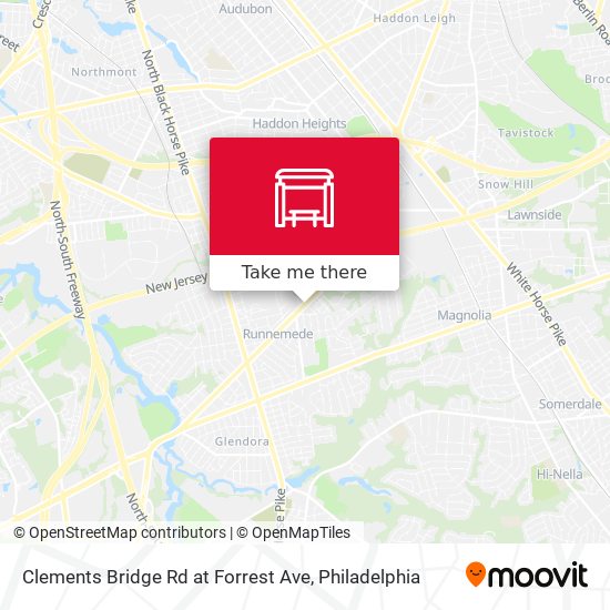 Mapa de Clements Bridge Rd at Forrest Ave
