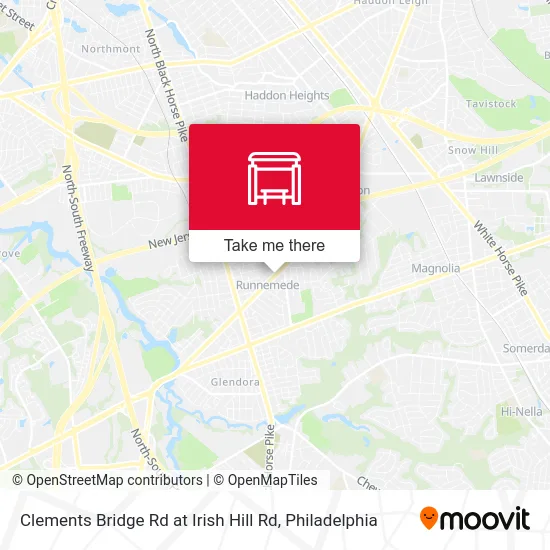 Clements Bridge Rd at Irish Hill Rd map