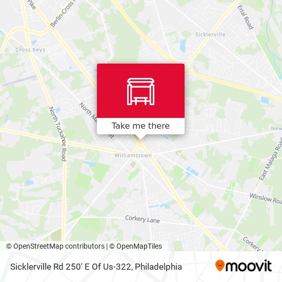 Mapa de Sicklerville Rd 250' E Of Us-322