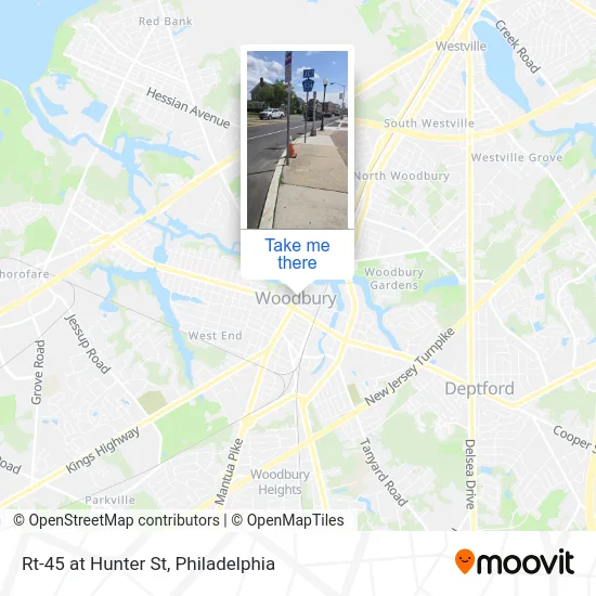 Rt-45 at Hunter St map