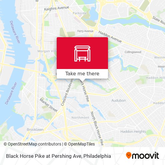 Mapa de Black Horse Pike at Pershing Ave