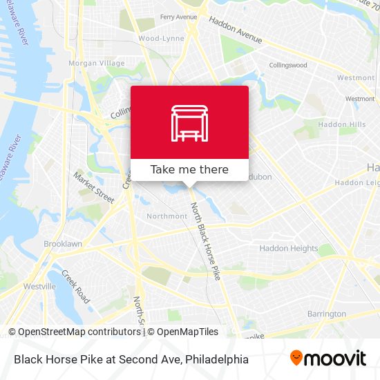 Black Horse Pike at Second Ave map