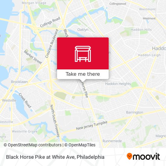 Black Horse Pike at White Ave map