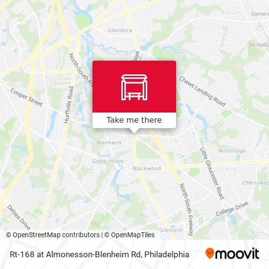 Rt-168 at Almonesson-Blenheim Rd map