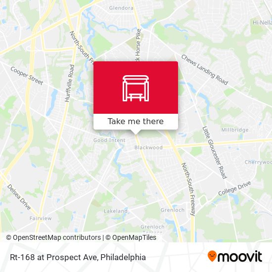 Mapa de Rt-168 at Prospect Ave